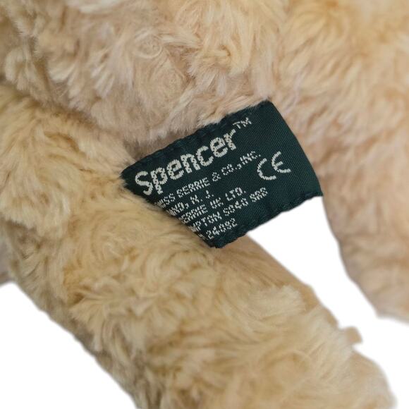 Russ Berrie‎ Vintage Spencer Teddy Bear Frown Stuffed Animal Plush Toy 7" - Picture 6 of 6